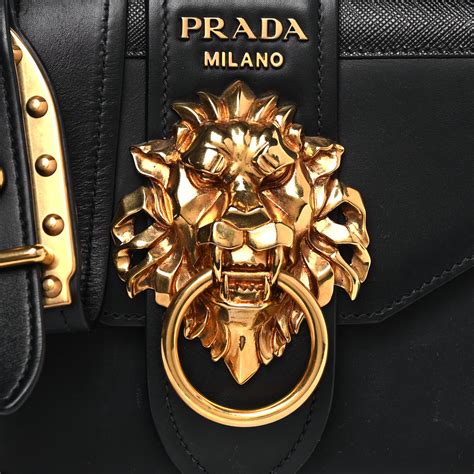 prada animal lion shoulder bag